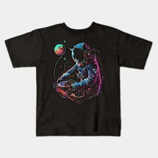 Cat DJ's Scratch Fever Kids T-Shirt